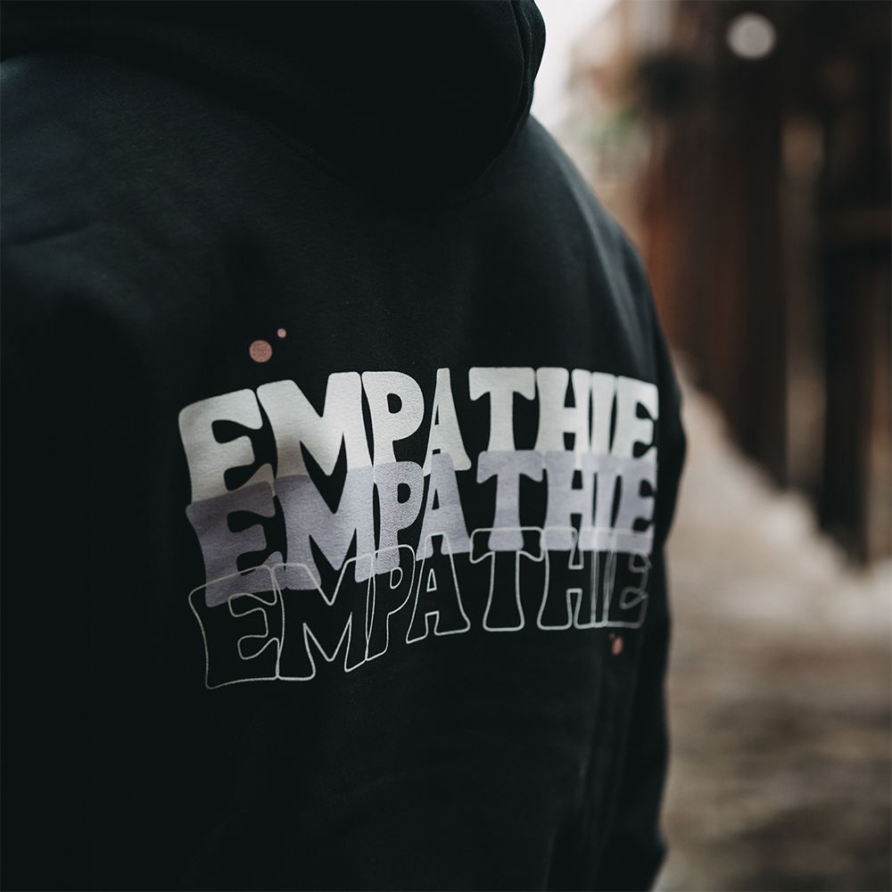 Empathie Oversized Hoodie - Black