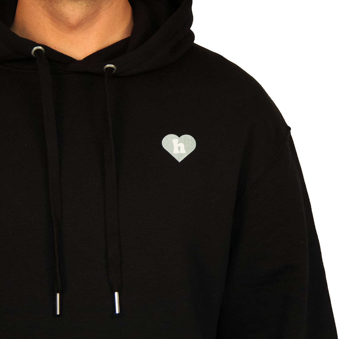 Beautiful Day Oversized Hoodie - Black