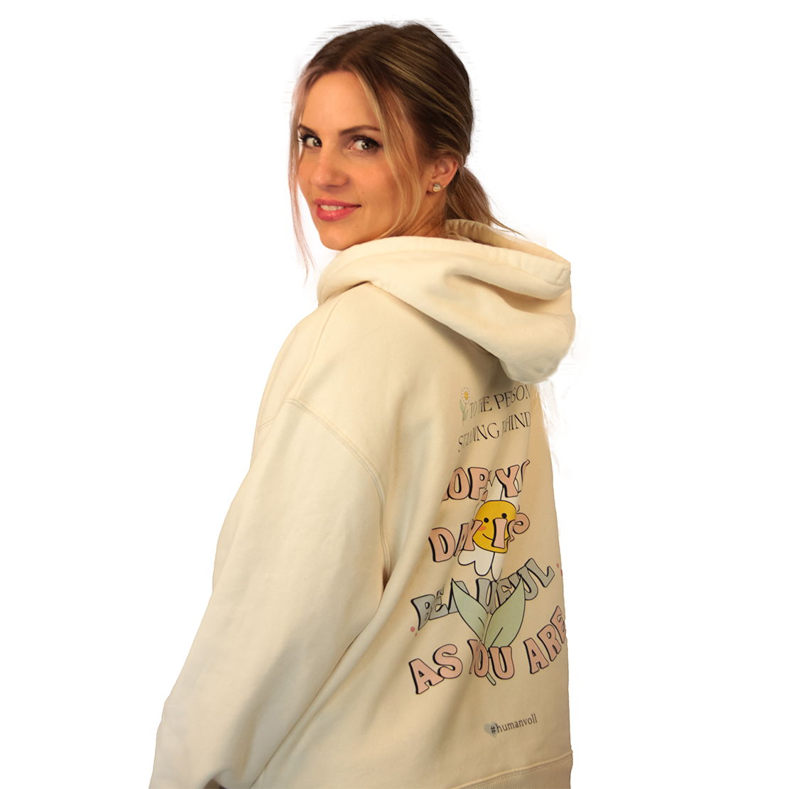 Beautiful Day Oversized Hoodie - Beige